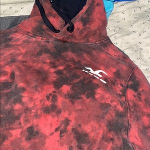 Hollister Hoodie Red and Black Design
